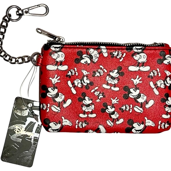 Disney Mickey Mouse Crossbody Bag and Zip Card Holder Keychain - Picture 5 of 5
